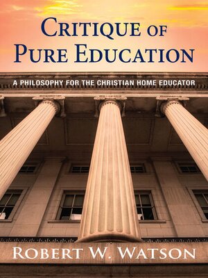 cover image of Critique of Pure Education